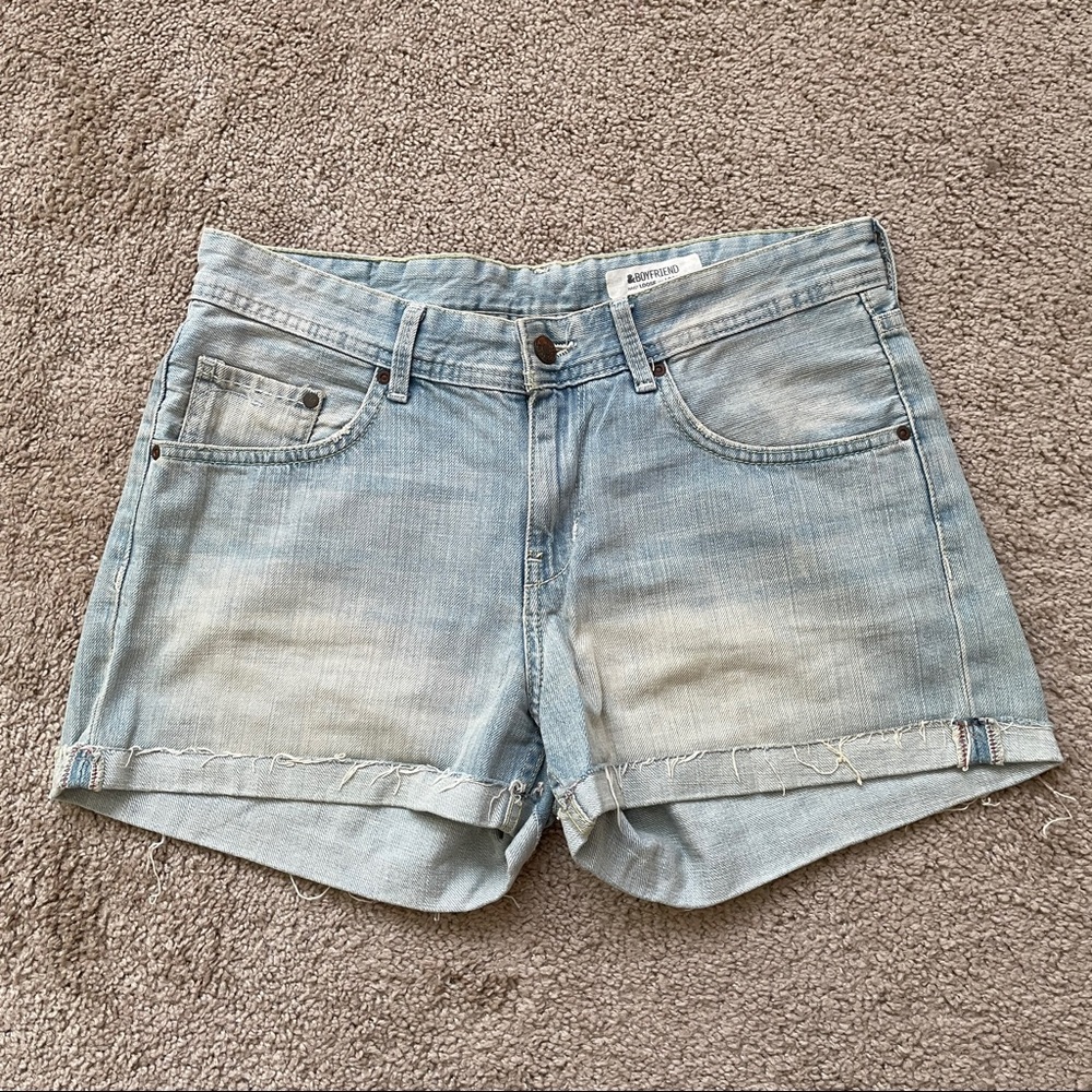 H&M Loose Fit Boyfriend Denim Shorts, Size M